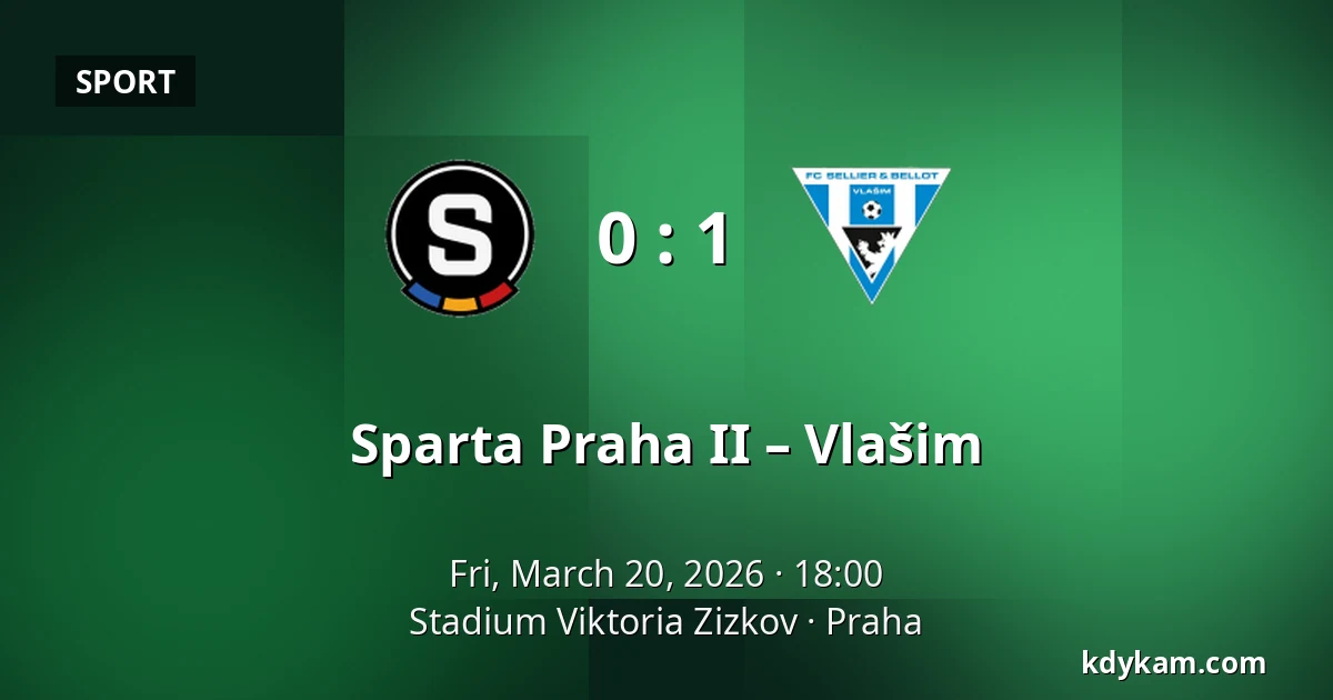 Sparta Praha II – Vlašim — FK Viktoria Žižkov, Prague
