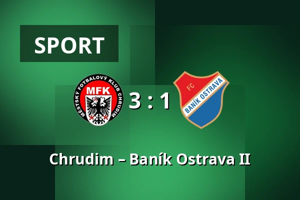 Chrudim – Baník Ostrava II — Stadion Arnosta Kostala, Pardubice