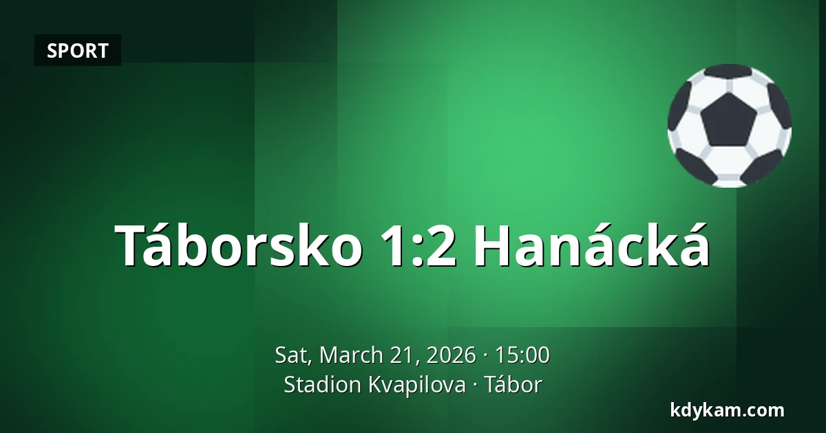 Táborsko – Hanácká — Stadion Kvapilova, Tábor
