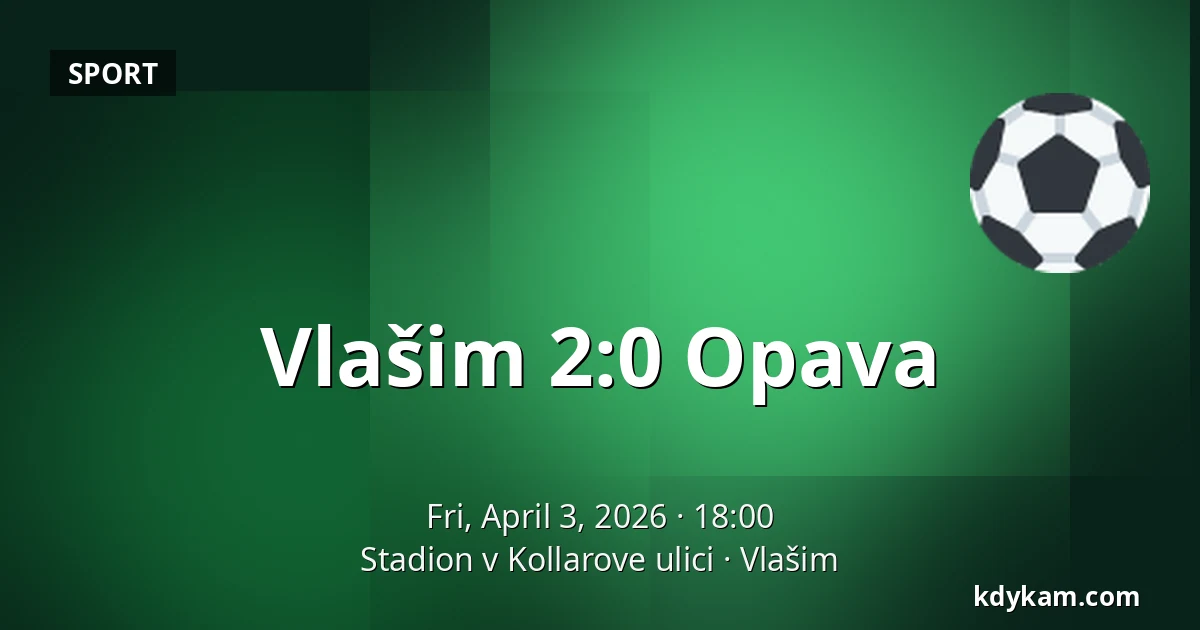 Vlašim – Opava — Stadion v Kollarove ulici, Vlašim