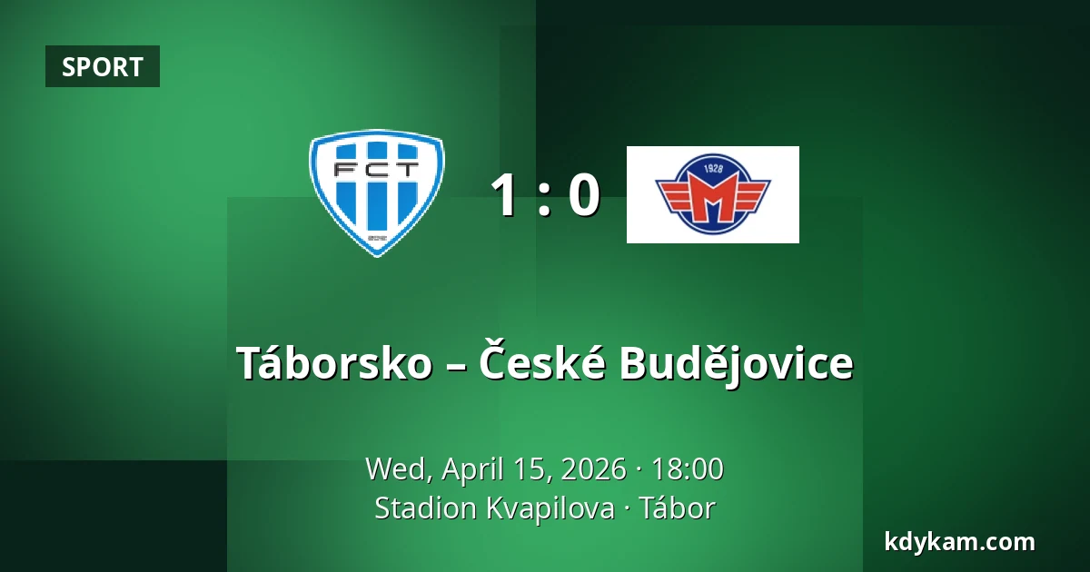 Táborsko – České Budějovice — Stadion Kvapilova, Tábor