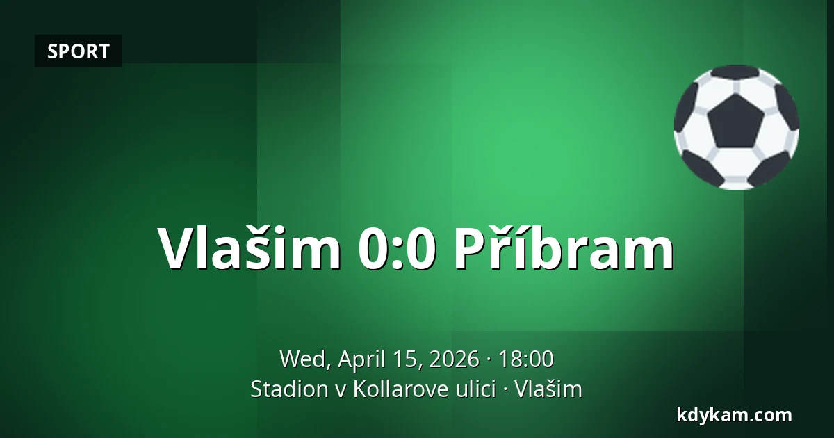 Vlašim – Příbram — Stadion v Kollarove ulici, Vlašim