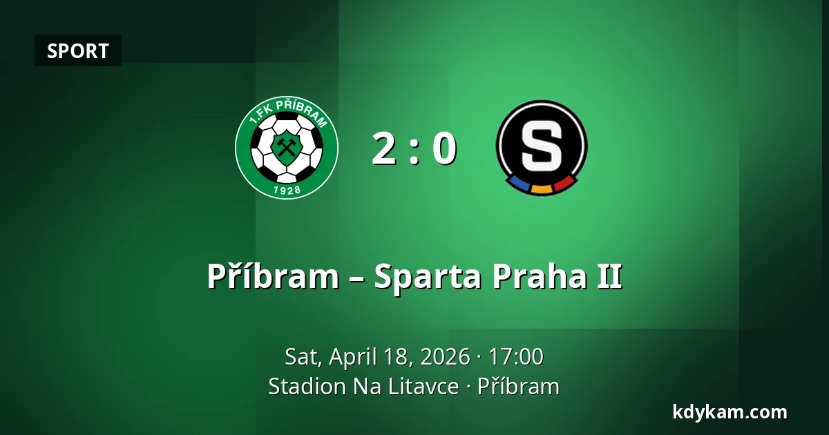 Příbram – Sparta Praha II — Stadion Na Litavce, Příbram