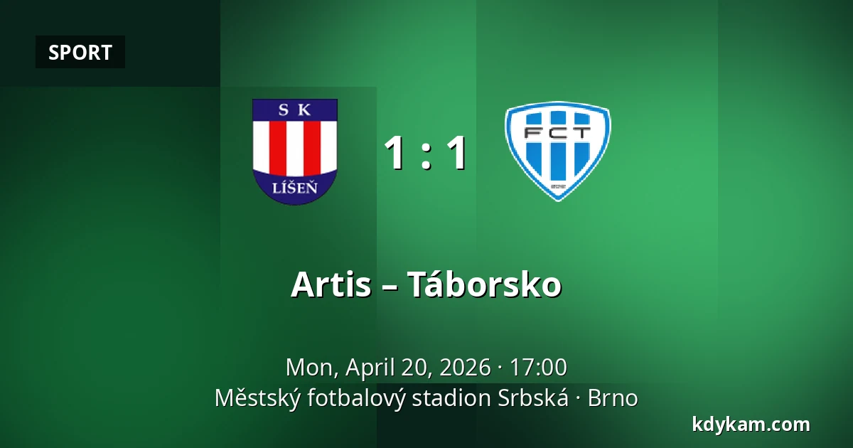 Artis – Táborsko — Městský fotbalový stadion Srbská, Brno