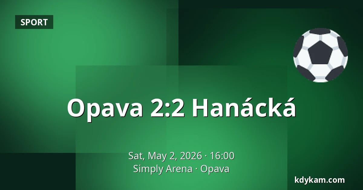 Opava – Hanácká — Simply Arena, Opava