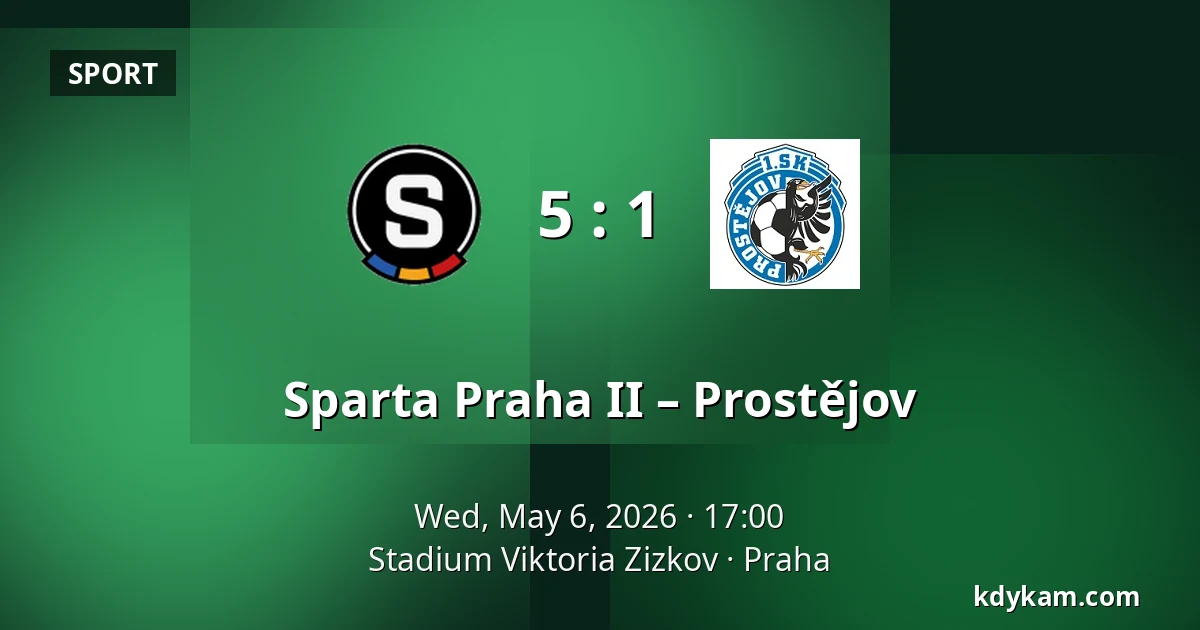 Sparta Praha II – Prostějov — FK Viktoria Žižkov, Prague