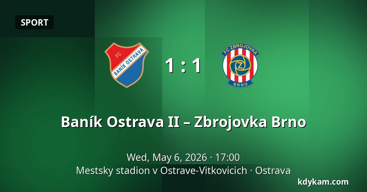 Baník Ostrava II – Zbrojovka Brno — Mestsky stadion v Ostrave-Vitkovicich, Ostrava