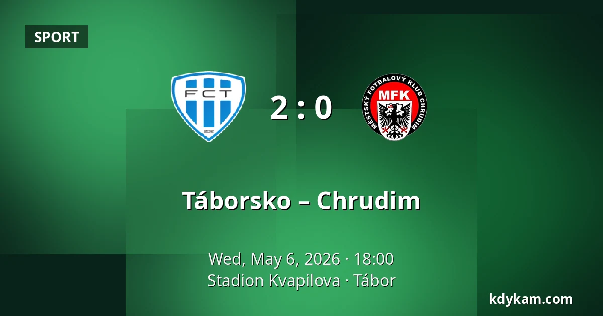 Táborsko – Chrudim — Stadion Kvapilova, Tábor