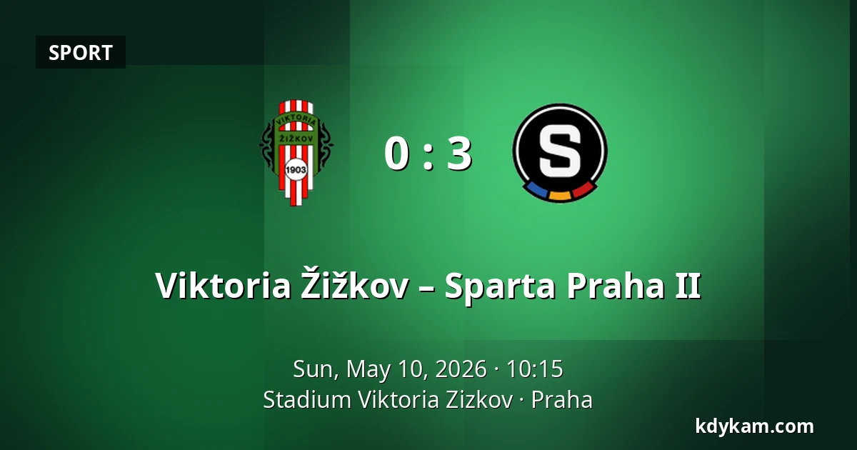 Viktoria Žižkov – Sparta Praha II — FK Viktoria Žižkov, Prague