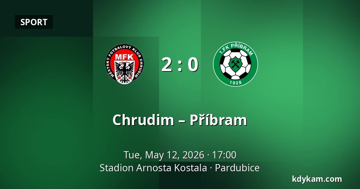 Chrudim – Příbram — Stadion Arnosta Kostala, Pardubice