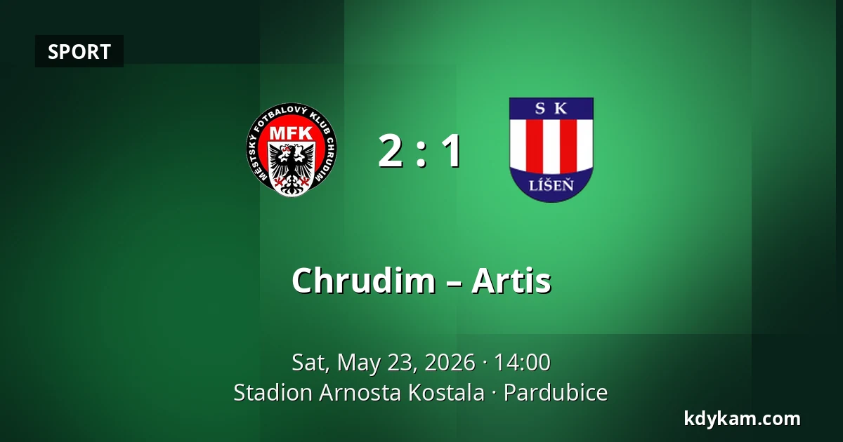 Chrudim – Artis — Stadion Arnosta Kostala, Pardubice