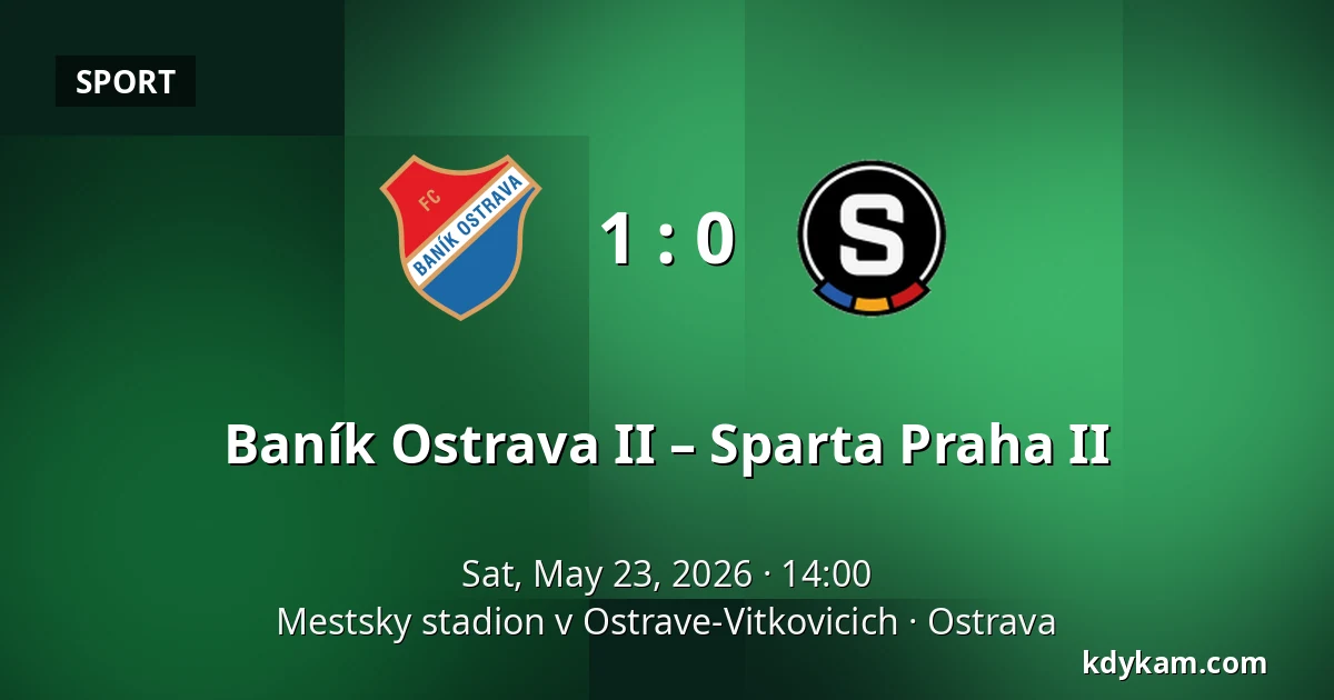 Baník Ostrava II – Sparta Praha II — Mestsky stadion v Ostrave-Vitkovicich, Ostrava