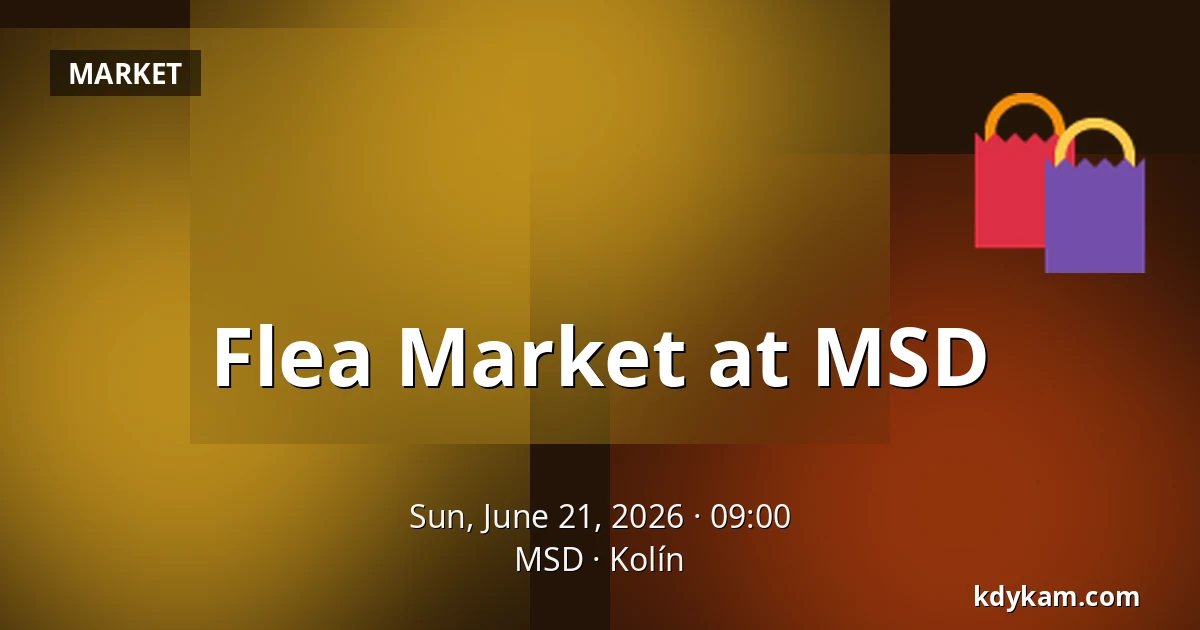Flea Market at MSD — MSD, Kolín