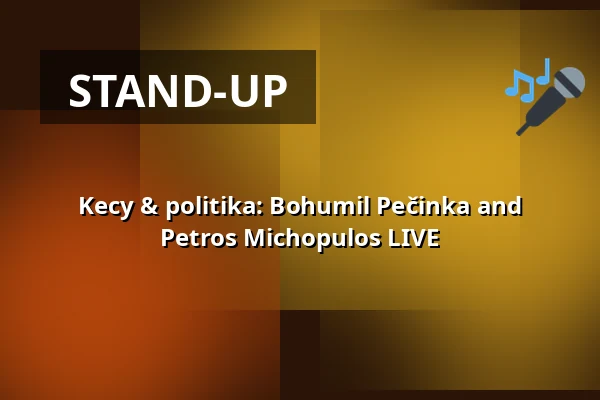 Kecy & politika: Bohumil Pečinka and Petros Michopulos LIVE — Měšťanská beseda, Pilsen