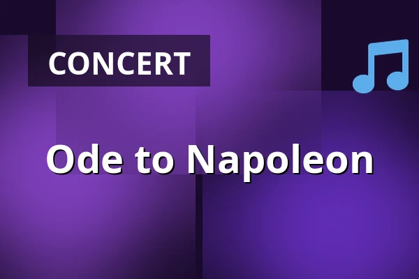 Ode to Napoleon — Rudolfinum, Prague