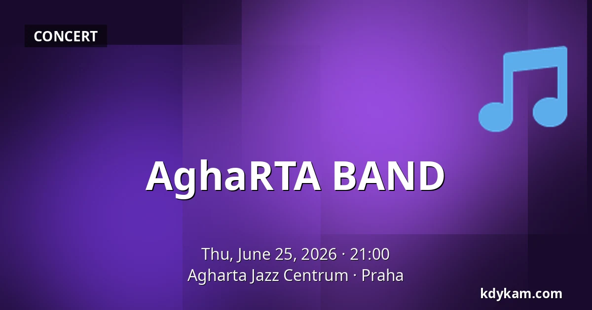 AghaRTA BAND — Agharta Jazz Centre, Prague