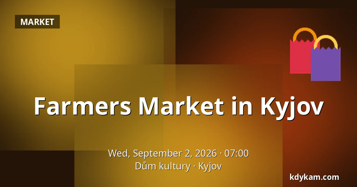 Farmers Market in Kyjov — Dům kultury, Kyjov