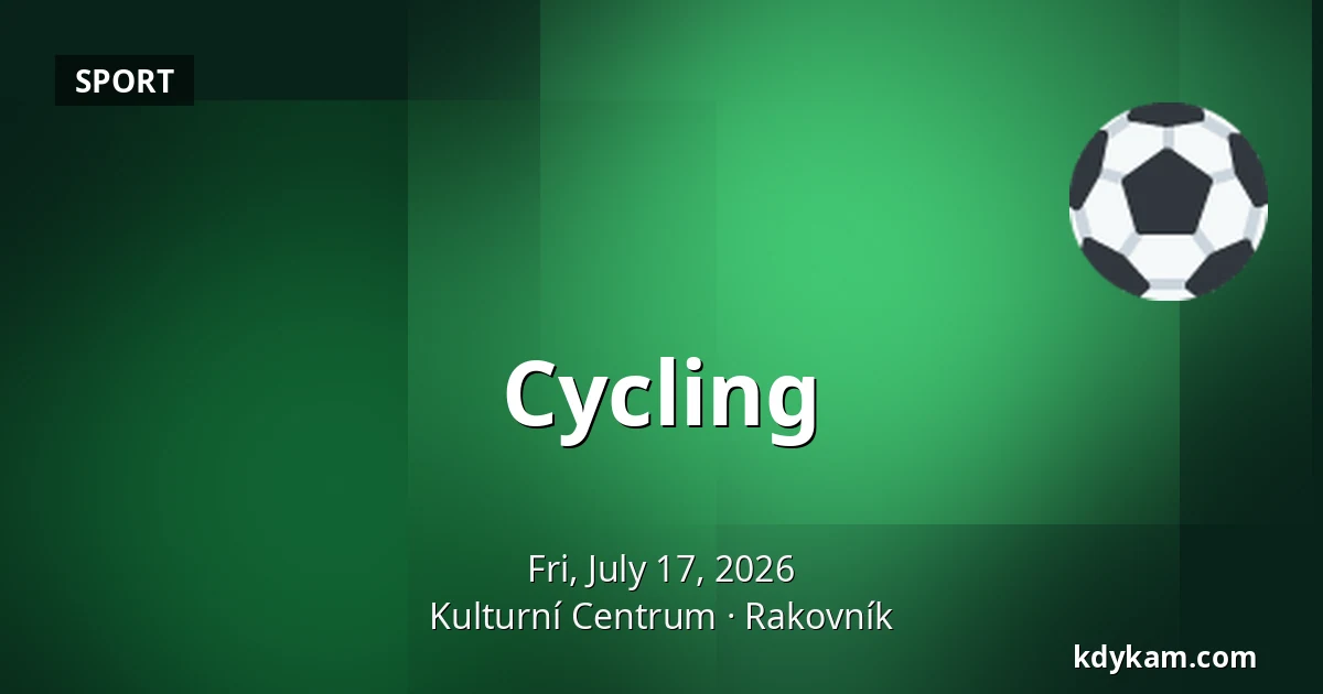 Cycling — Cultural Centre, Rakovník
