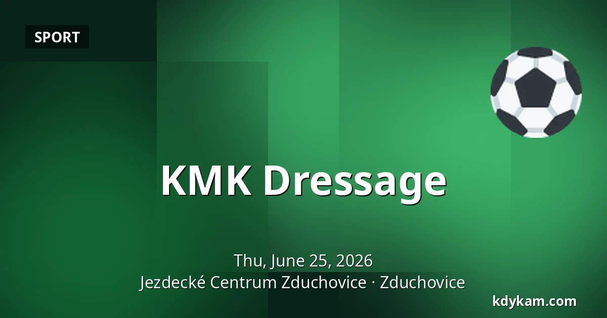 KMK Dressage — Equestrian Centre Zduchovice, Zduchovice