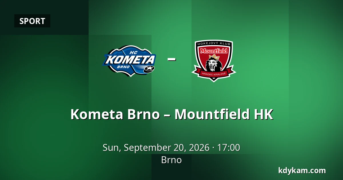 Kometa Brno – Mountfield HK — Brno