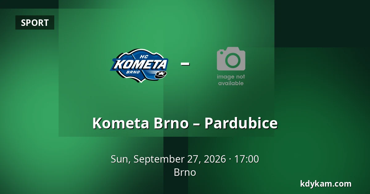 Kometa Brno – Pardubice — Brno