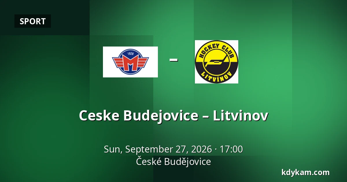 Ceske Budejovice – Litvinov — České Budějovice