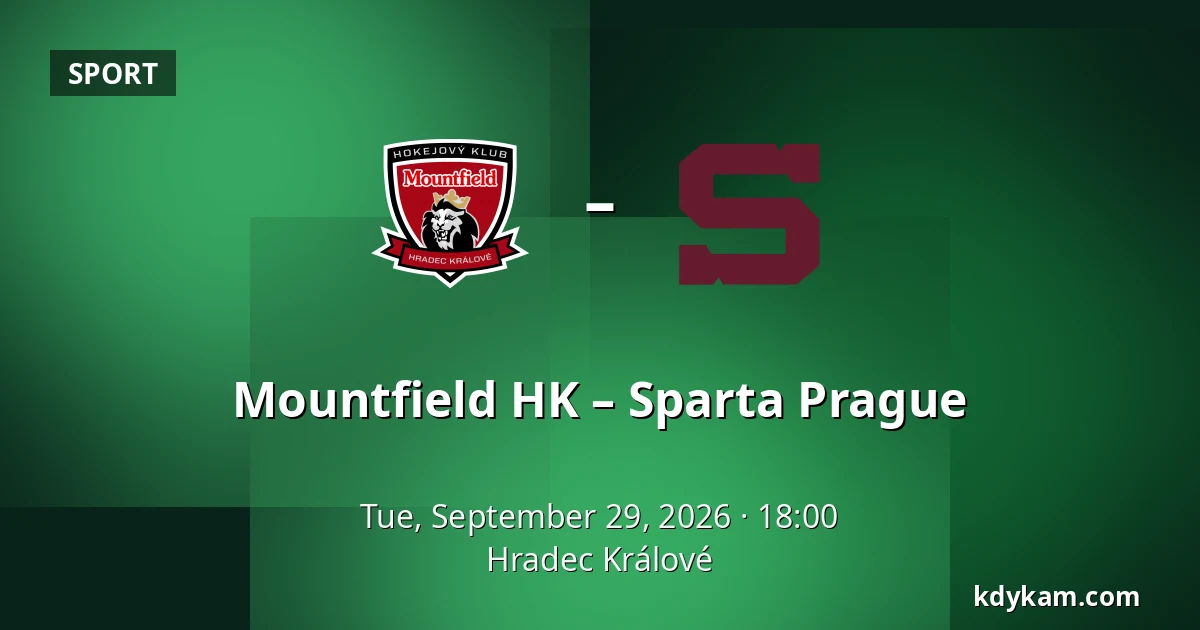 Mountfield HK – Sparta Prague — Hradec Králové