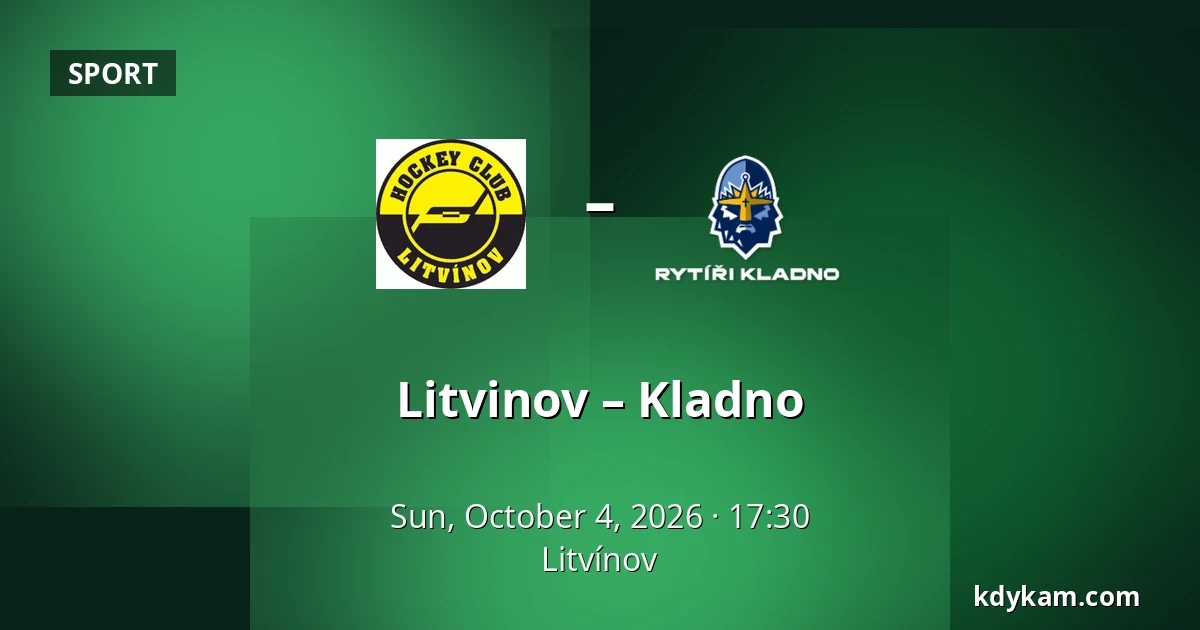 Litvinov – Kladno — Litvínov