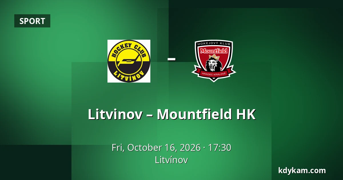 Litvinov – Mountfield HK — Litvínov