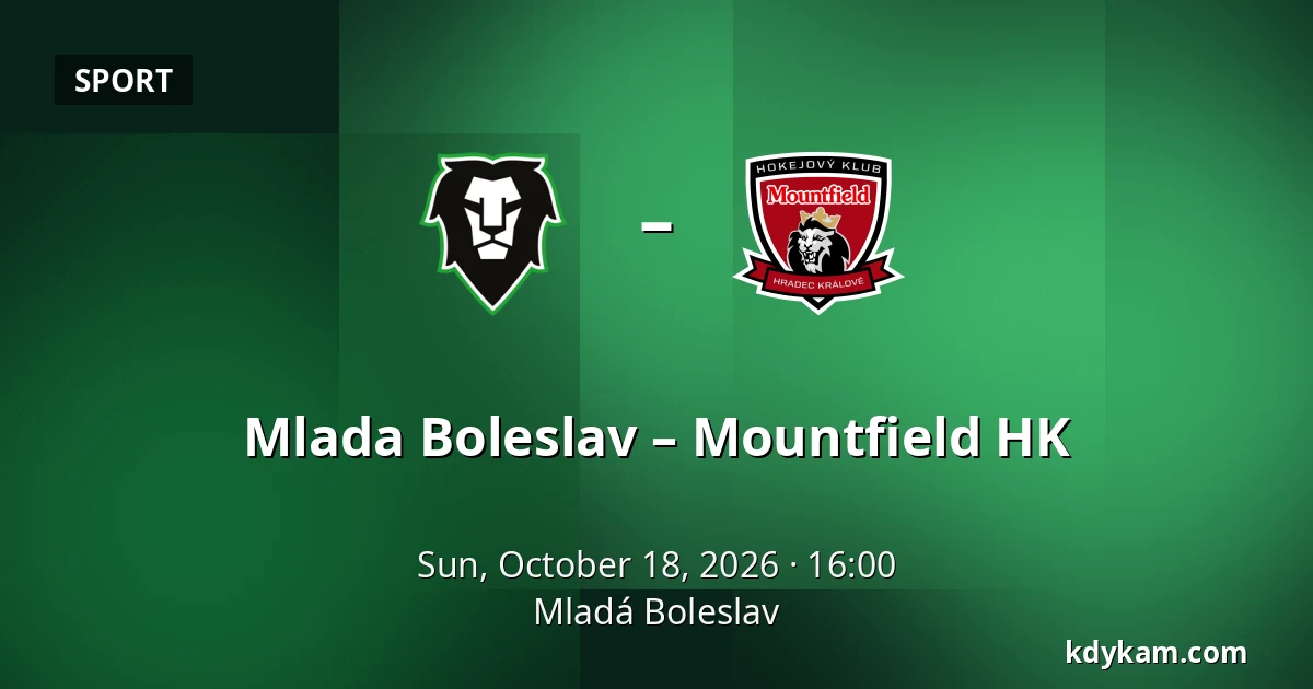 Mlada Boleslav – Mountfield HK — Mladá Boleslav
