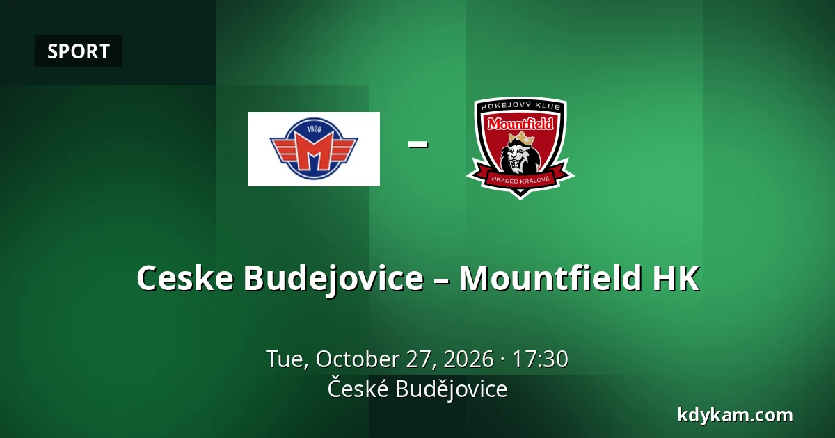 Ceske Budejovice – Mountfield HK — České Budějovice