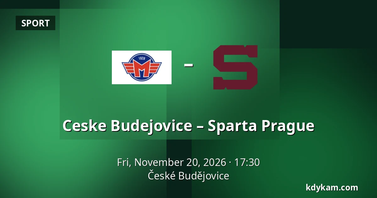 Ceske Budejovice – Sparta Prague — České Budějovice