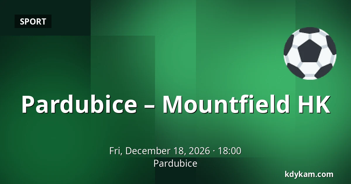 Pardubice – Mountfield HK — Pardubice