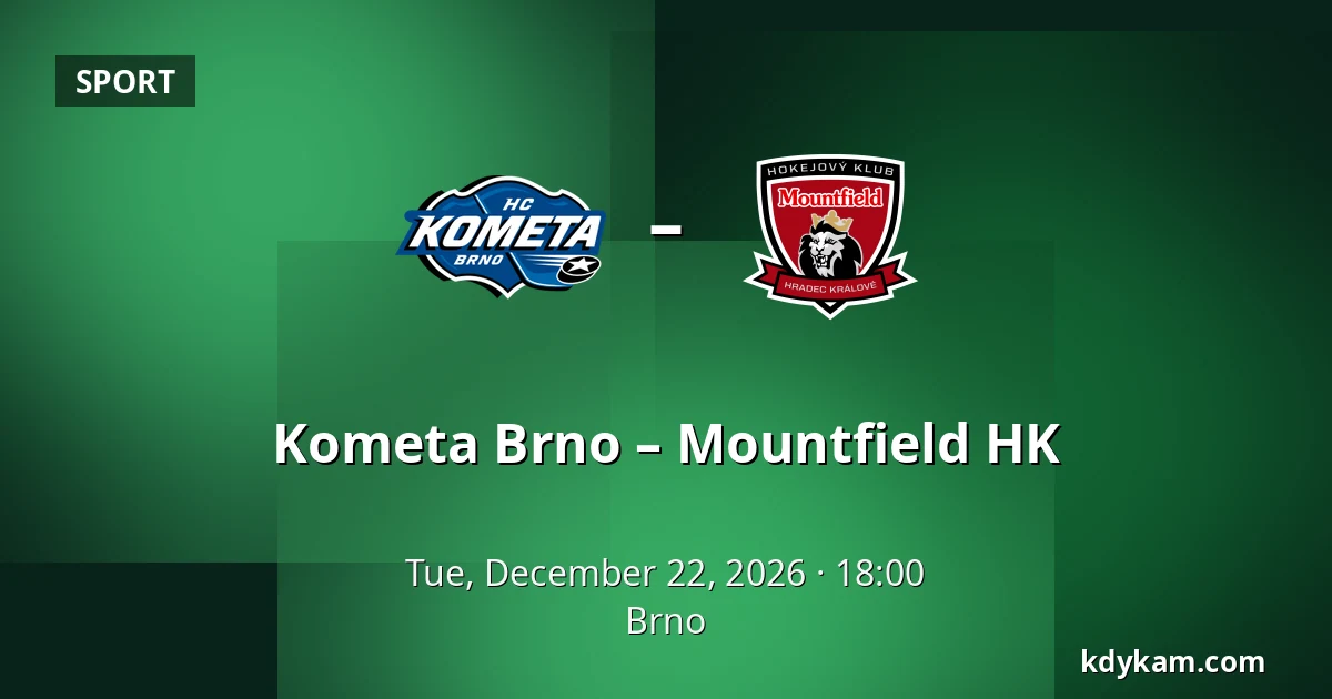 Kometa Brno – Mountfield HK — Brno