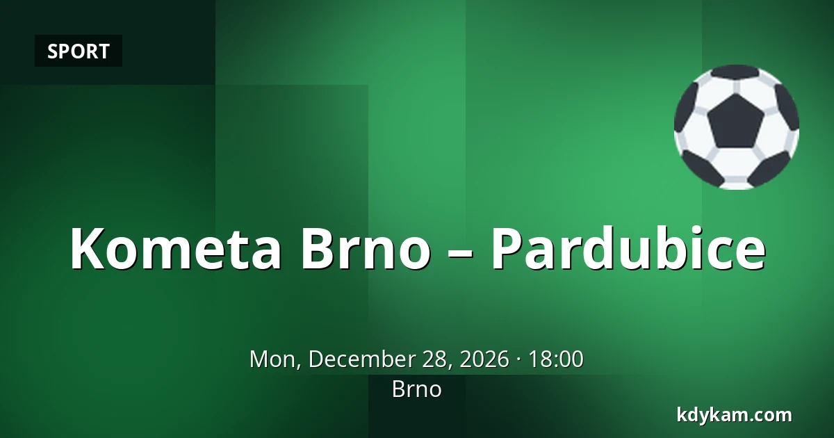 Kometa Brno – Pardubice — Brno