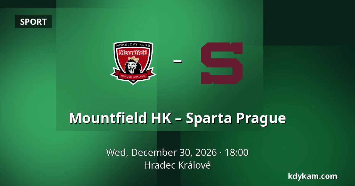 Mountfield HK – Sparta Prague — Hradec Králové