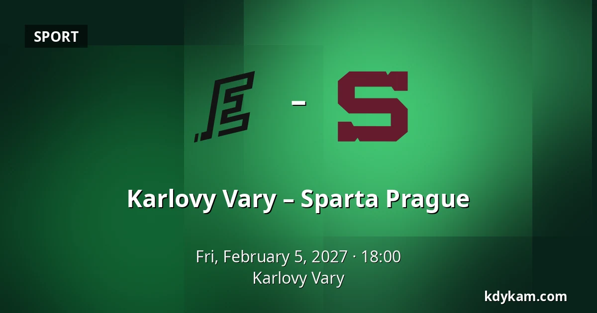 Karlovy Vary – Sparta Prague — Karlovy Vary