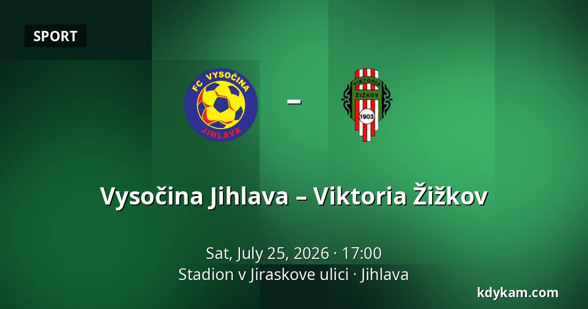 Vysočina Jihlava – Viktoria Žižkov — Stadion v Jiraskove ulici, Jihlava
