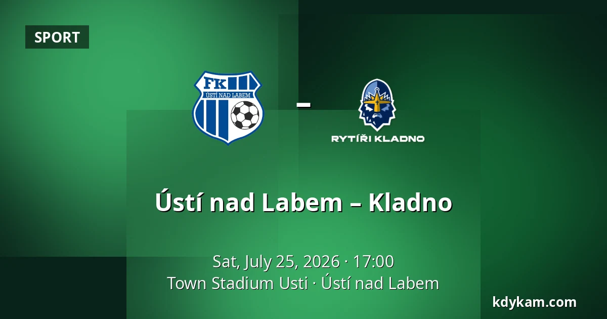 Ústí nad Labem – Kladno — Town Stadium Usti, Ústí nad Labem
