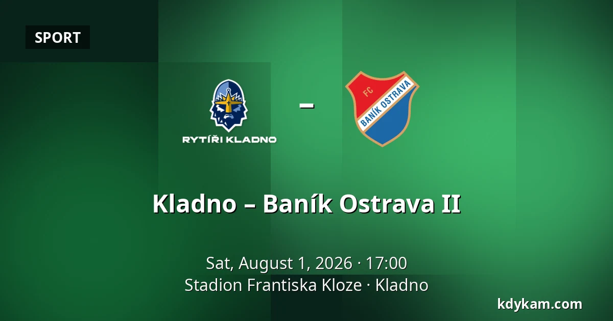 Kladno – Baník Ostrava II — Stadion Frantiska Kloze, Kladno