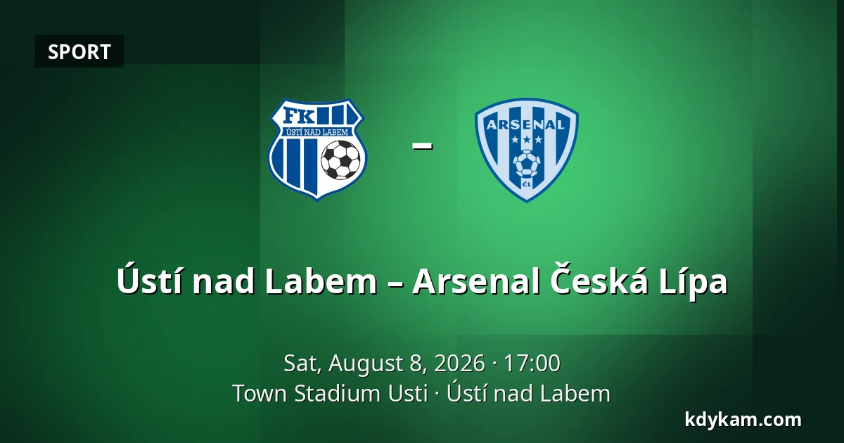 Ústí nad Labem – Arsenal Česká Lípa — Town Stadium Usti, Ústí nad Labem