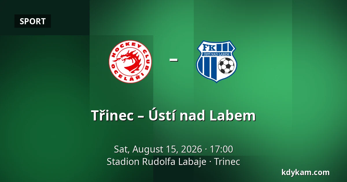 Třinec – Ústí nad Labem — Stadion Rudolfa Labaje, Trinec