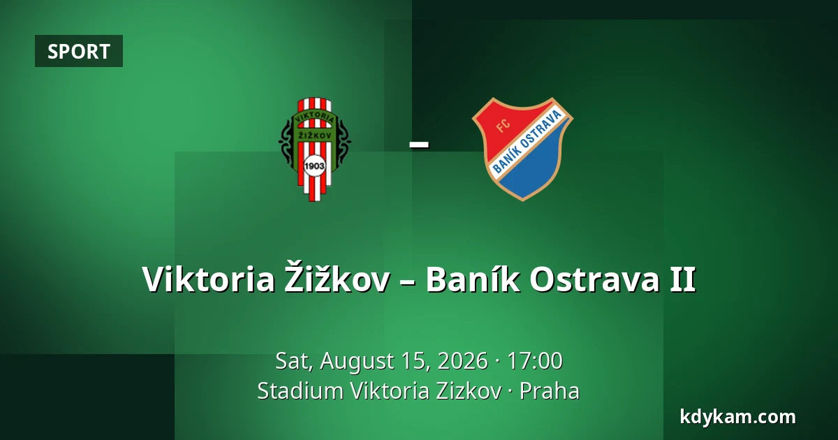 Viktoria Žižkov – Baník Ostrava II — Stadium Viktoria Zizkov, Prague