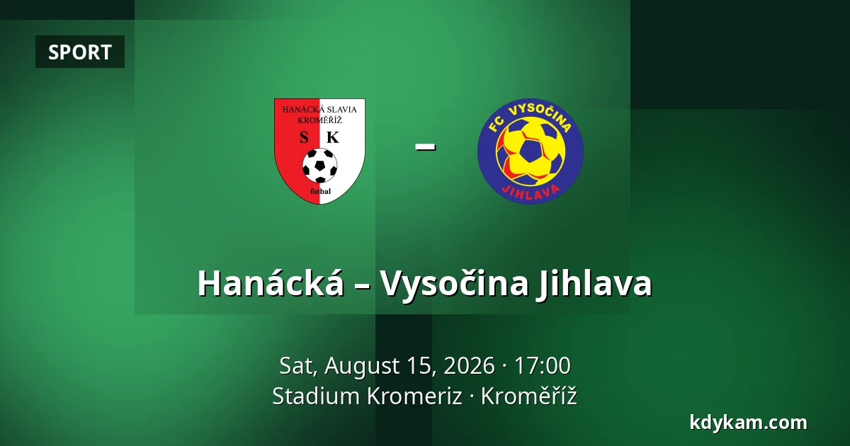 Hanácká – Vysočina Jihlava — Stadium Kromeriz, Kroměříž