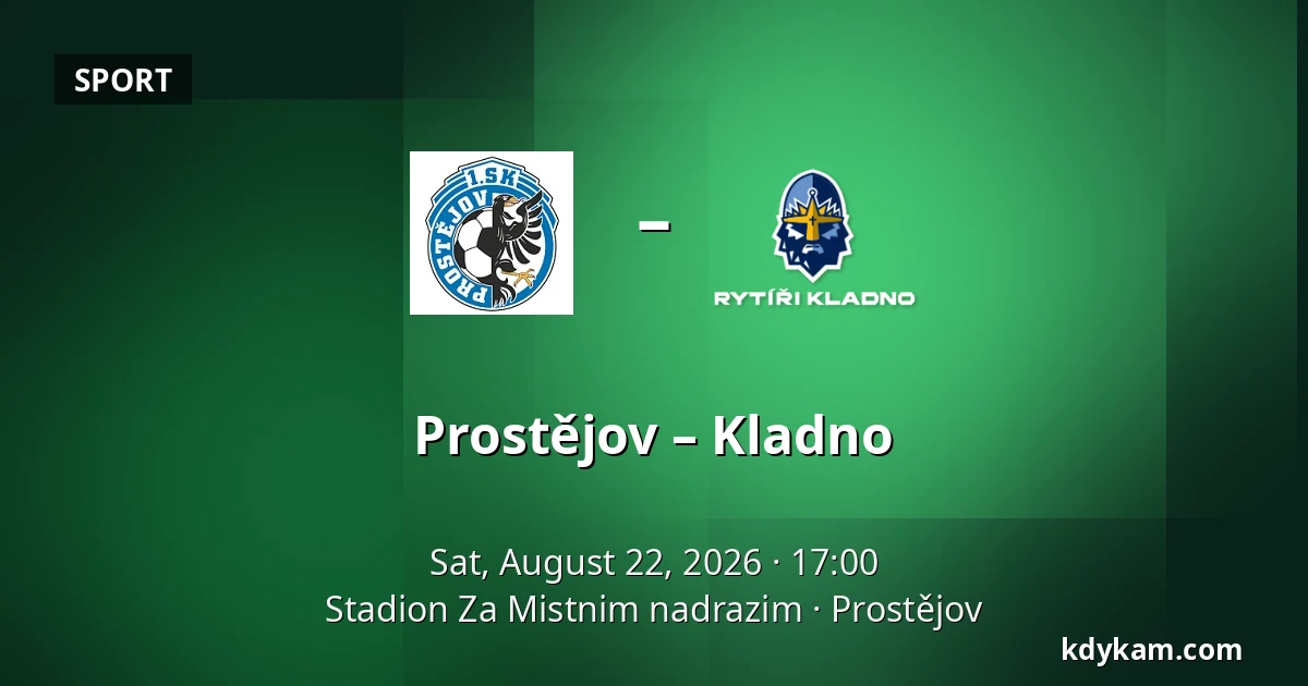 Prostějov – Kladno — Stadion Za Mistnim nadrazim, Prostějov