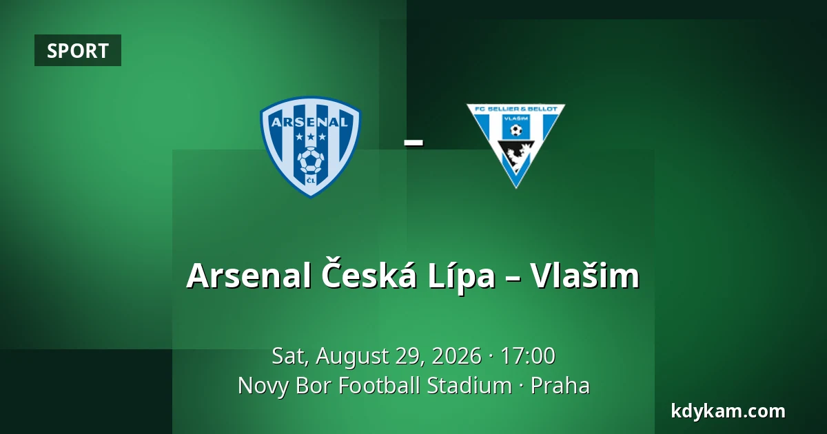 Arsenal Česká Lípa – Vlašim — Novy Bor Football Stadium, Prague