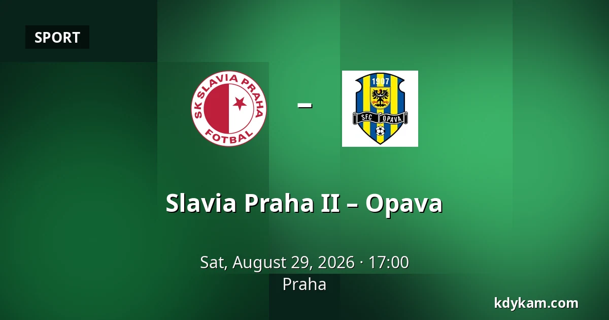 Slavia Praha II – Opava — Prague