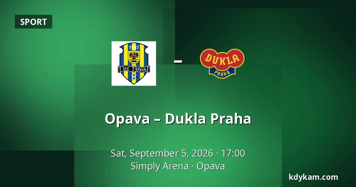 Opava – Dukla Praha — Simply Arena, Opava