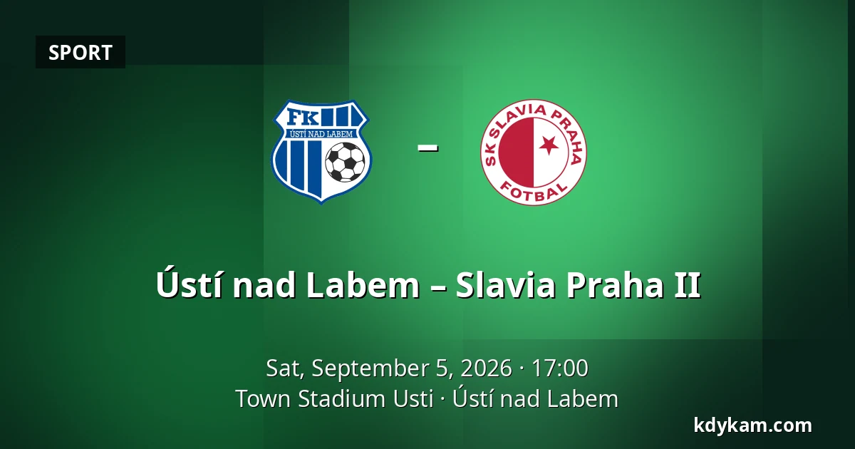 Ústí nad Labem – Slavia Praha II — Town Stadium Usti, Ústí nad Labem