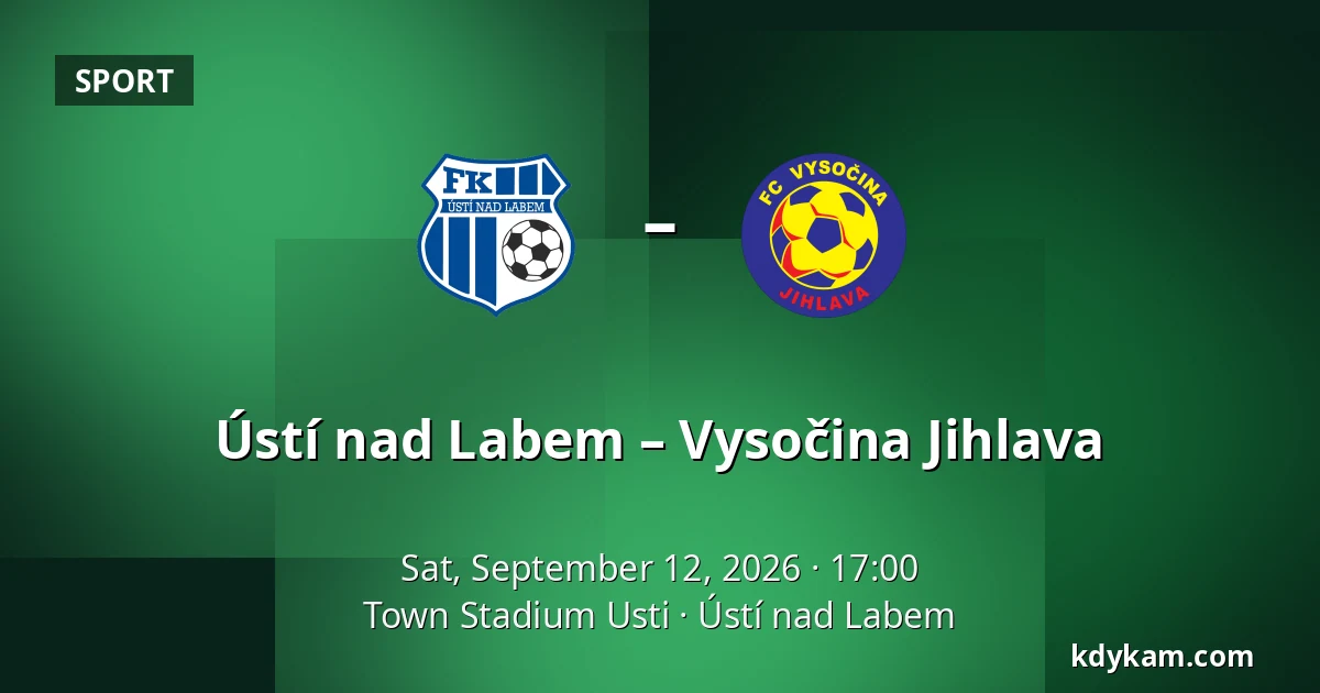 Ústí nad Labem – Vysočina Jihlava — Town Stadium Usti, Ústí nad Labem
